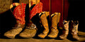 "Family of Boots" – Robert Dawson | Giclée on Canvas 24 x 48 Signed