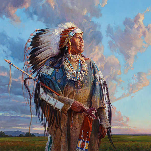 "Memories of Men and Horses" Martin Grelle - Giclee on canvas  30 x 30 S/N 150