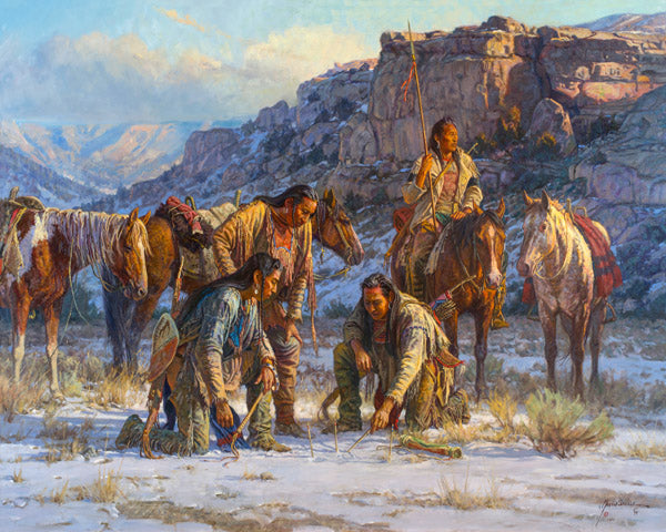 "Plans Against the Pecunies" Martin Grelle - Giclee on canvas  32 x 40 S/N 150
