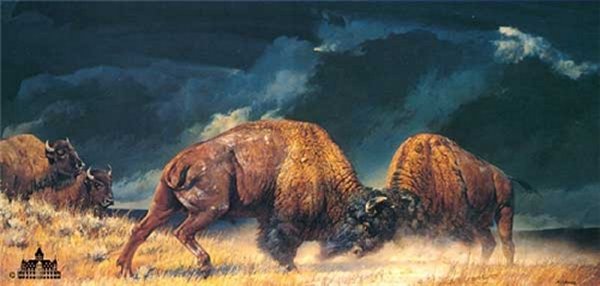 "Rolling Thunder" Nancy Glazier - Giclee on canvas  20 x 40 S/N 250