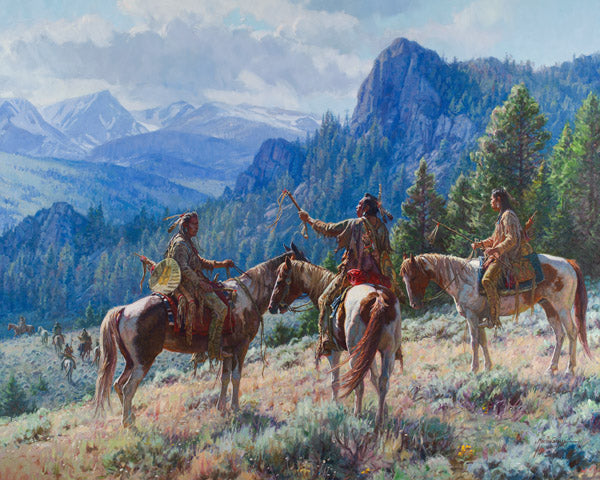 "Strategies" Martin Grelle - Giclee on canvas  24 x 30 S/N 150