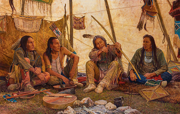 "Tales of Glory Past" Martin Grelle - Giclee on canvas  24 x 38 S/N 150