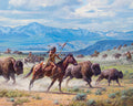 "The Run" Martin Grelle - Giclee on canvas  30 x 30 S/N 150