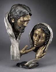 Forgiveness Mark Hopkins Bronze Sculpture, Steambo