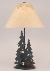 Light Tan Pine Tree Lamp