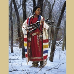 Cheyenne Wood Gatherer by Martin Grelle