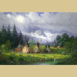 Peaceful Encampment by G. Harvey