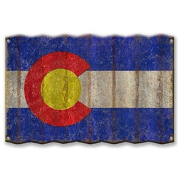 Colorado State Flag - Corrugated