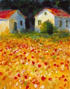 Field of Poppies by L. Gordon