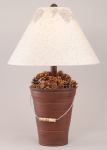 Pine Cone Bucket Lamp