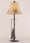 Metal Pine Cone/Tree Lamp