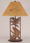 Metal Tan Fish Lamp
