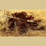 1880's Still Life of Saddle and Rifle