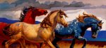 Carousel Horses III by Nancy Glazier