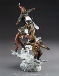 Ski School Mark Hopkins Bronze Sculpture