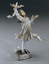 Circle of Friends Mark Hopkins Bronze Sculpture