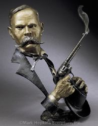Wyatt by Mark Hopkins Bronze Sculpture, Steamboat