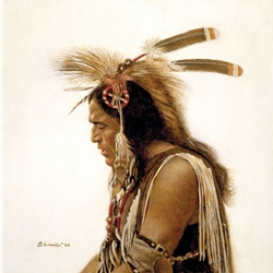 Pow-Wow Singer by James Bama