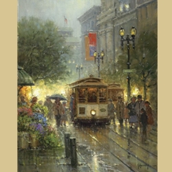 Cable Cars on Powell Street by G. Harvey