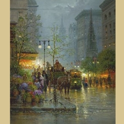 Vendors on Fifth Avenue by G. Harvey