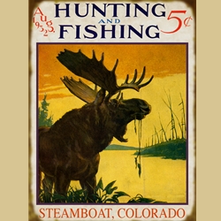 Old Magazine Cover - Moose Sign