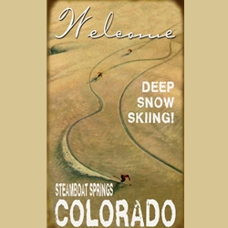 Deep Snow Ski Sign