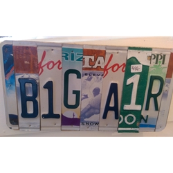 License Plate Artwork, Steamboat Springs, Colorado, Art Gallery Downtown Steamboat, Mountain Traditions